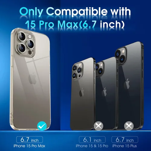 Vista 519 de Supdeal Funda cristalina transparente para iPhone 11, [No se amarillea] [Protección de la cámara] [Probado contra caídas de grado militar] Funda