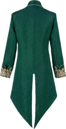 Vista 2 de Crubelon Chaqueta medieval steampunk para hombre, estilo gótico, victoriano, uniforme