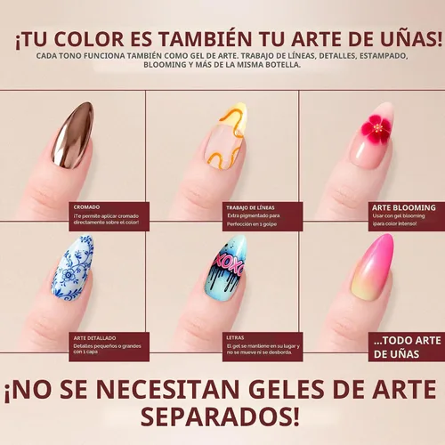 Vista 5 de KIARA SKY Pro - Esmalte de uñas de gel sin hema, Brick By Brick, 0.5 onzas líquidas