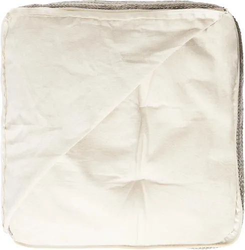 Vista 3 de REDEARTH · Puf acolchado otomano con relleno, textura de almacenamiento, cubo de bolsa de frijoles, reposapiés para sala de estar, dormitorio