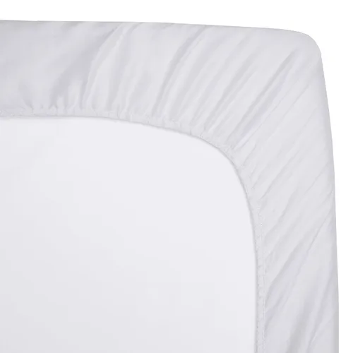 Vista 4 de TL Care Protector de colchón impermeable ajustable para cuna/moisés de 33 x 15 pulgadas, parte superior acolchada 100% algodón, silenciosa