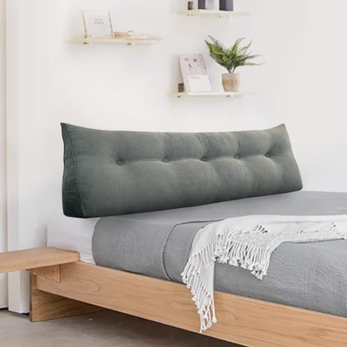 Vista 8 de WOWMAX - Almohada triangular para cabecero; almohada en forma de cuña para cabecero; almohada grande de refuerzo para cama, almohada