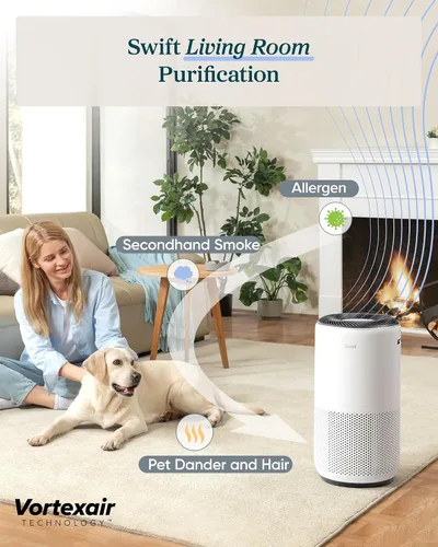 Vista 2 de LEVOIT Purificadores de aire inteligentes para el hogar habitación grande