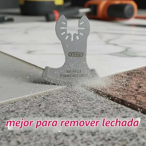 Vista 4 de XXGO Hoja multiherramienta de lechada de diamante de 3 piezas para removedor de lechada XG3001S Lo mejor para quitar la línea de lechada de 1/8