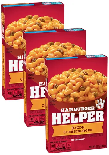Vista 8 de Betty Crocker Hamburger Helper Bacon Cheeseburger - Caja de 5.1 onzas