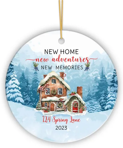 Vista 9 de Adorno personalizado de primera Navidad para nieta 2023, adorno de unicornio, personalizado para bebé, regalos de nieta, recuerdo de bebé