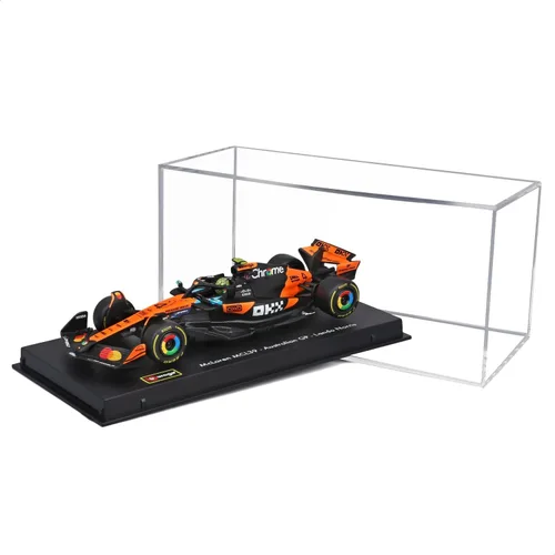 Vista 8 de Bburago Fórmula de carrera McLaren MCL39 con casco (2025) Norris #4