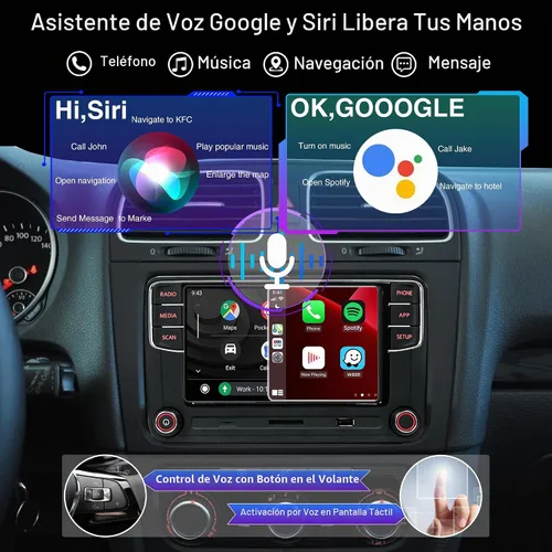 Vista 3 de Radio estéreo compatible para automóvil, RCD360 PRO3S RCD330, Carplay, Android Auto, Bluetooth, USB, AM/FM, RVC, tarjeta SD, para VW Golf MK5 MK6