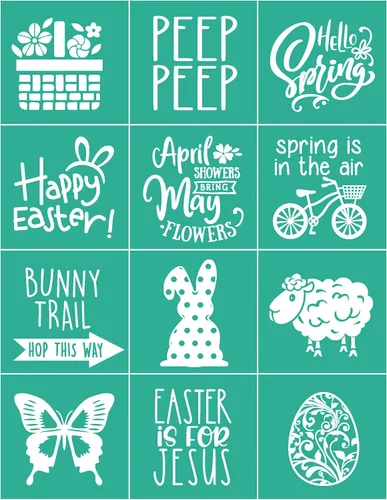 Vista 11 de Plantilla de pantalla de seda de granja, 6 unidades, plantillas de pantalla de seda con temática de animales de granja, plantillas autoadhesivas