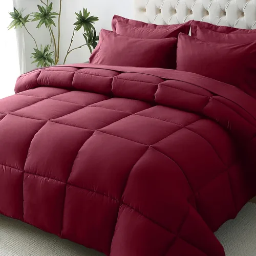 Vista 61 de JOLLYVOGUE Juego de edredón individual XL, cama ultrasuave en una bolsa, tamaño individual XL, 5 piezas, juego de ropa de cama certificado Oeko-TEX