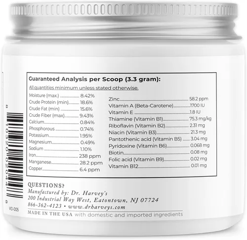 Vista 6 de Dr. Harvey's Suplemento multivitamínico y mineral a base de hierbas para perros (7 onzas)