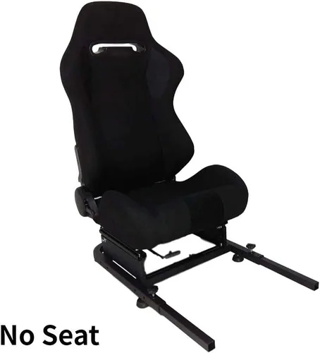 Vista 2 de Marada Soporte de asiento trasero de carreras, soporte de medio asiento trasero para soportes de volante a cabina de simulador de carreras, soporte