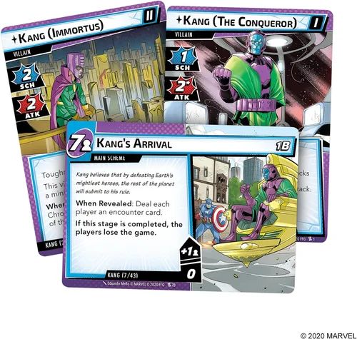 Vista 4 de Marvel Champions The Card Game The Once and Future Kang - Juego de estrategia cooperativa de superhéroes para niños y adultos, a partir de 14 años