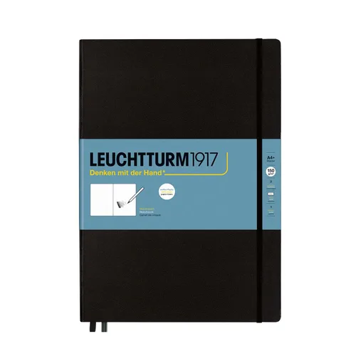 Vista 15 de Leuchtturm1917 - Medium A5 Hardcover Sketchbook (Black) - 112 Pages of 150g/m² Paper Negro