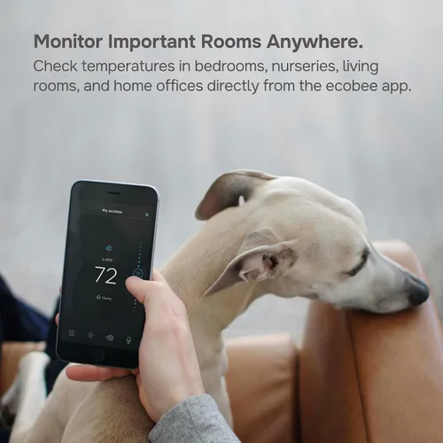 Vista 6 de ecobee SmartSensor - Paquete de 2 sensores de temperatura y ocupación