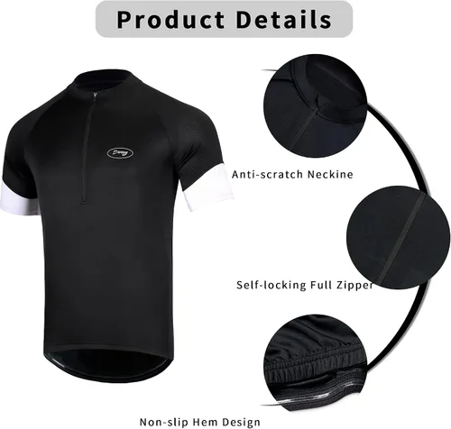 Vista 3 de Camiseta de manga corta para hombre con bolsillos, transpirable, secado rápido