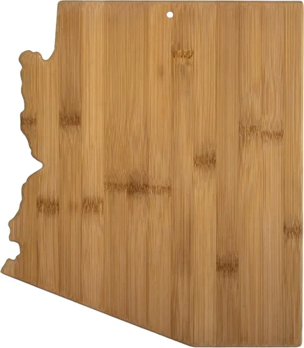 Vista 22 de Tabla para cortar y servir modelo Alabama de Totally Bamboo, de bambú 100%, para cocina y entretenimiento, Alabama, Marrón