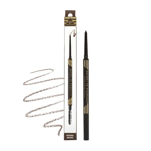 Vista 13 de EBIN NEW YORK Micro Lápiz de cejas negro natural Punta ultrafina para trazos precisos similares al cabello Define las cejas Cepillo suave