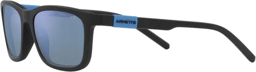 Vista 3 de ARNETTE Lentes de sol para niños, marco negro mate, lentes polarizadas con espejo gris oscuro, 2.008 in