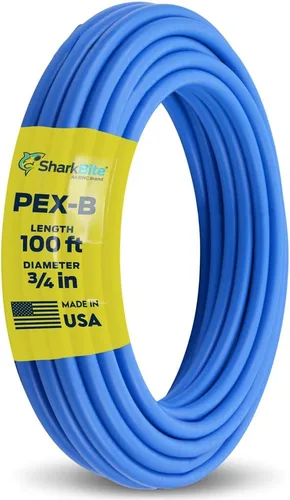Vista 9 de SharkBite 1/2 pulgada x 100 pies azul PEX-B, tubería de agua flexible PEX para fontanería, U806B100