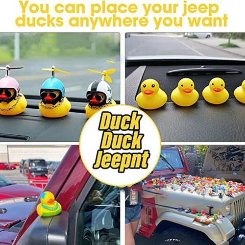 Vista 4 de 10 tapones de pato, soporte de pato de goma, soporte de pato de goma para Jeep Dash y pantalla fija, regalo para los amantes de Jeep, incluye