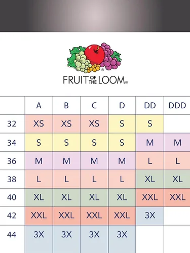 Vista 6 de Fruit of the Loom 2-Pack, front-close espalda cruzada Sport Bras