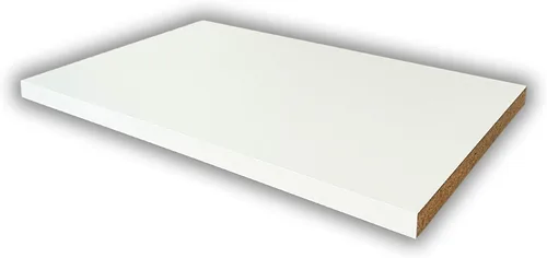 Vista 2 de Estantes blancos personalizados cortados a medida 3/4" - Estante de gabinete de tamaño personalizado - Estantes de melamina cortados a medida 3/4