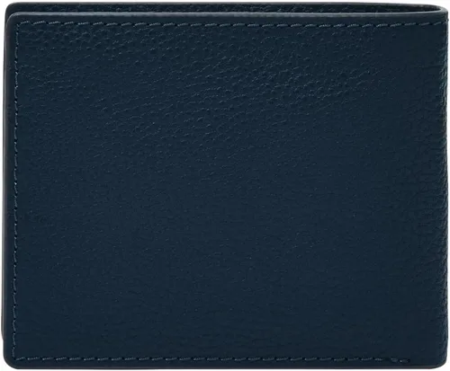 Vista 3 de Fossil Cartera de cuero delgada minimalista plegable con bolsillo frontal para hombre