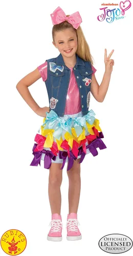 Vista 3 de Rubies 641379_S JoJo Siwa - Vestido con lazo para disfraz pequeño