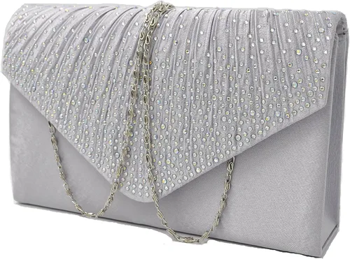 Vista 4 de Nodykka Monederos y bolsos de mano, sobre de noche, bolso cruzado clásico, para boda, fiesta, bolso de hombro para mujer