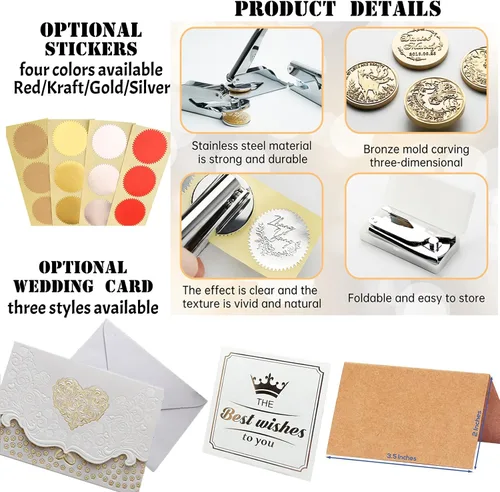 Vista 7 de Personalized Book Embosser Custom Book Embosser from The Library of Stamp Gifts for Book Lovers Wedding