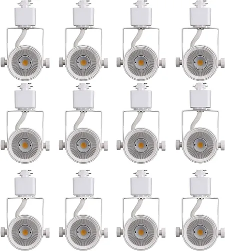 Vista 10 de CLOUDY BAY - Cabezal de luz LED regulable de 8W 3000K blanco cálido para riel, CRI90+ reproducción del color verdadero, ángulo de inclinación 3000k