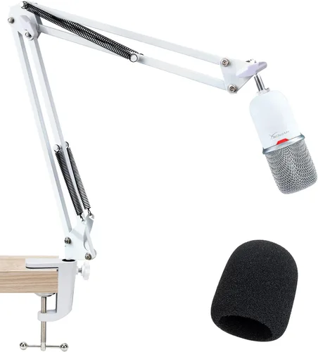 Vista 8 de SUNMON - Soporte y brazo de micrófono SoloCast, brazo de suspensión ajustable, brazo de tijera, compatible con HyperX SoloCast 2 & 1 Micrófono
