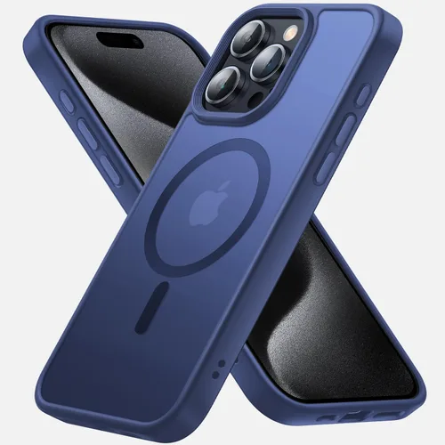 Vista 51 de Funda magnética diseñada para iPhone 11, [probada contra caídas de grado militar] [compatible con MagSafe] Funda protectora delgada translúcida mate