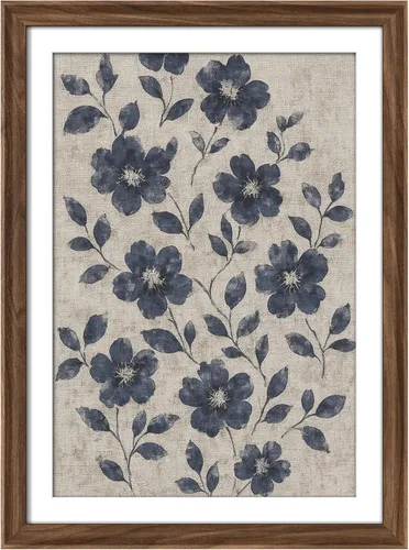 Vista 95 de MUDECOR Lienzo enmarcado prémium para pared, pinos nevados en bosque de invierno, ilustraciones modernas, arte contemporáneo, escénico, divertido