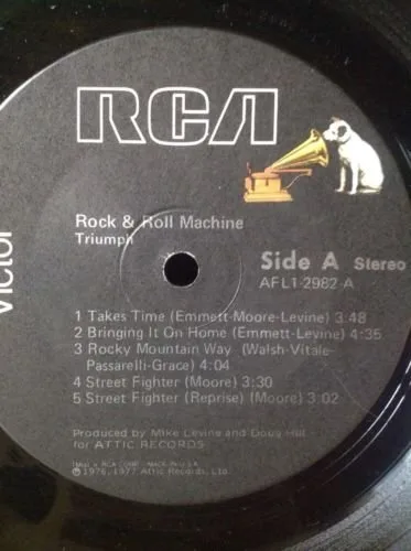 Vista 3 de TRIUMPH Rock & Roll Machine LP Vinyl & Cover VG+ 1978 AFL1 2982 Compilation