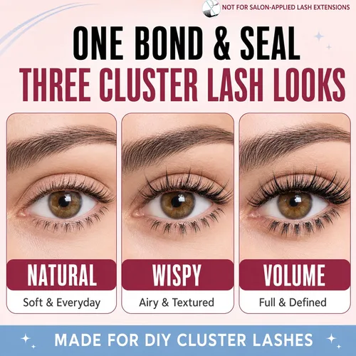 Vista 6 de Mayhug Lash Bond and Seal, pegamento impermeable 2 en 1 para pestañas