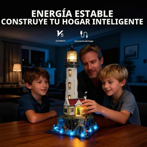 Vista 5 de BRIKSMAX Kit de iluminación LED para LEGO-21335 Faro Motorizado - Compatible con modelo de bloques de construcción Lego Ideas - No incluye el set