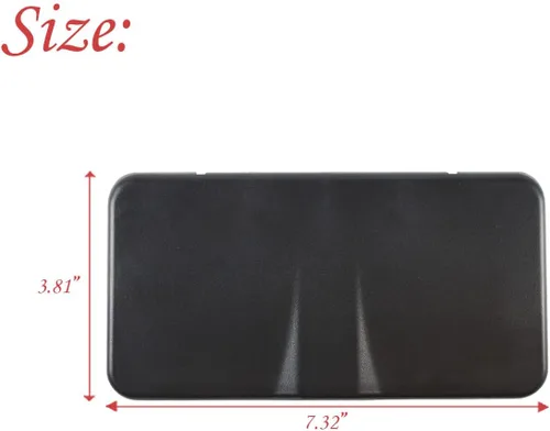 Vista 3 de Tapa de repuesto para espejo de tocador para visera solar Compatible con Chevy Corvette C6 2005 2006 2007 2008 2009 2010 2011 2012 2013 Año, 1