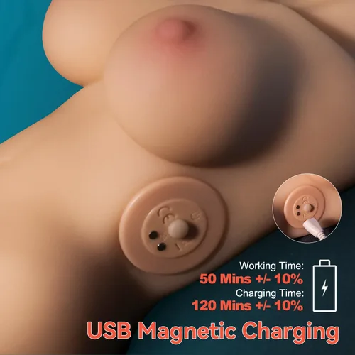 Vista 5 de Muñeca sexual vibratoria realista de 3.5 libras, juguete sexual masculino para hombres con 5 modos de vibración, juguetes para adultos para hombres