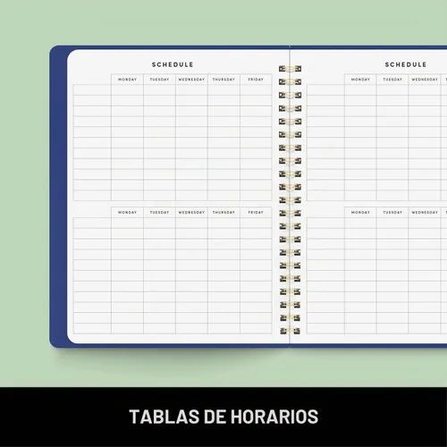 Vista 6 de PAPERAGE Agenda académica, agenda semanal y mensual y calendario, 12 meses, julio de 2026 a junio de 2027, (9.5 x 11 pulgadas), agenda de Negro