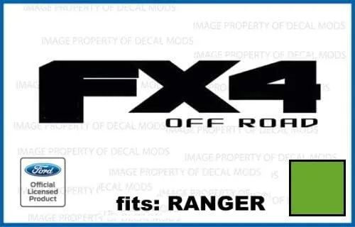 Vista 12 de FX4 Offroad - Calcomanías adhesivas naranjas para Ford Ranger troqueladas (2019-2020) - CO_Solid (juego de 2) con licencia