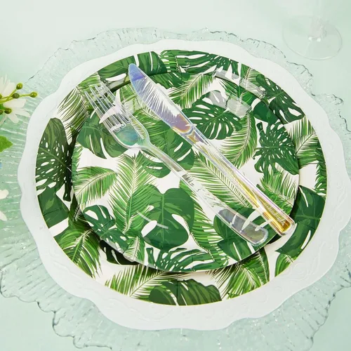 Vista 13 de Efavormart - Paquete de 50 platos redondos de bagazo biodegradables blancos de 7 pulgadas, compostables, ecológicos, desechables, aperitivos, Tipo 17