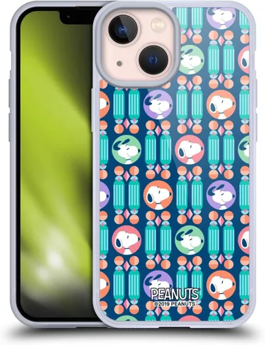 Vista 83 de Head Case Designs Snoopy Deco Dreams - Funda de gel suave con licencia oficial de Peanuts Blue Pattern compatible con Apple iPhone 7 Plus/iPhone 8