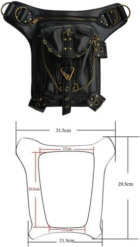 Vista 7 de AlwaySky - Bolso unisex de piel sintética para mujer y hombre