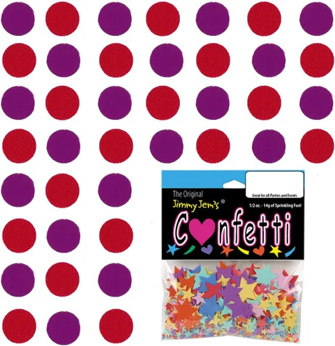 Vista 142 de Confetti Circle 1/4" Negro, Azul Marino Combo - 2 bolsas de media onza (1 oz) (8550/9971)