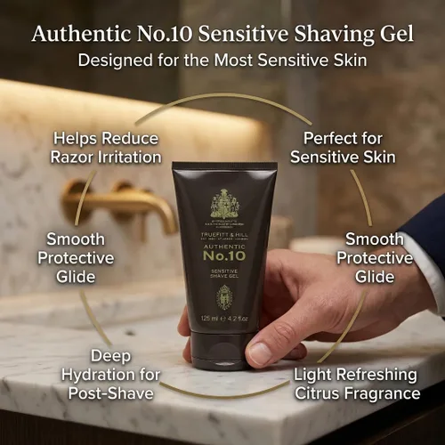 Vista 3 de Truefitt & Hill Authentic Nº 10 Sensible Afeitado Gel 125 ml/4.2oz
