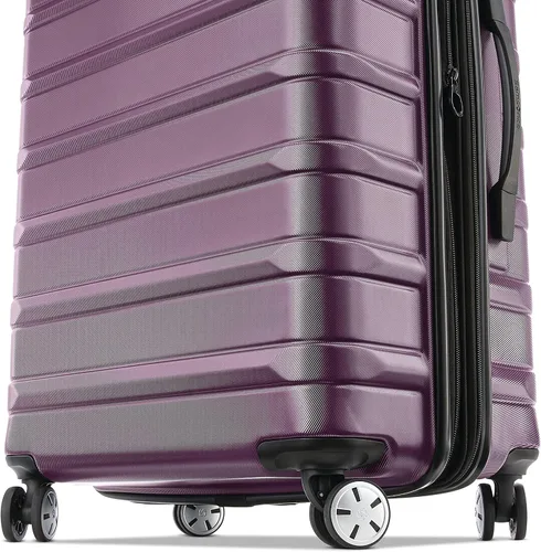 Vista 4 de Samsonite Omni 2 - Equipaje rígido extensible con ruedas giratorias, Púrpura