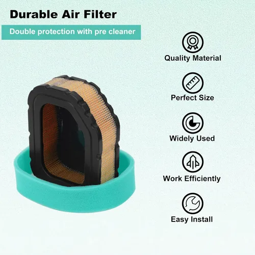 Vista 3 de TIANYAN 32 083 03-S 32 883 03-S 32-083-05-S Filtro de aire y prefiltro para motores Kohler Courage Engine SV710 SV715 SV720 SV730 SV735 SV740 Deere