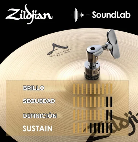 Vista 5 de Avedis Zildjian Company Serie A New Beat Platillos Hi-Hat - 12 pulgadas